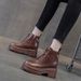 Trendy Sunday Autumn Winter Women's New Small Size Wedge Thick Sole Height Increasing Versatile Martin Short Boots_vogvips.com