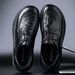 Men's shoes Fashion leather shoes Men's shoes Leather high-end summer hollow leather shoes men's summer shoes business formal wear_vogvips.com