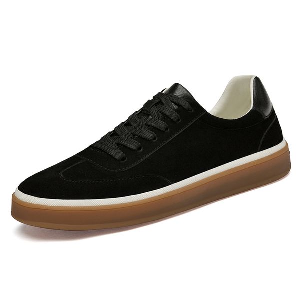 Men's German Training Shoes Leather Lace-up Color Matching Lat White Shoes Casual Outdoor Sports Board Shoes Men_vogvips.com