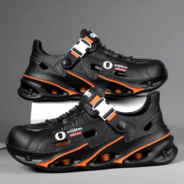 Men's Outdoor Sandals Sport Slippers Beach Slides Breathable Clogs Men Casual Garden Shoes Non-slip Hiking_vogvips.com