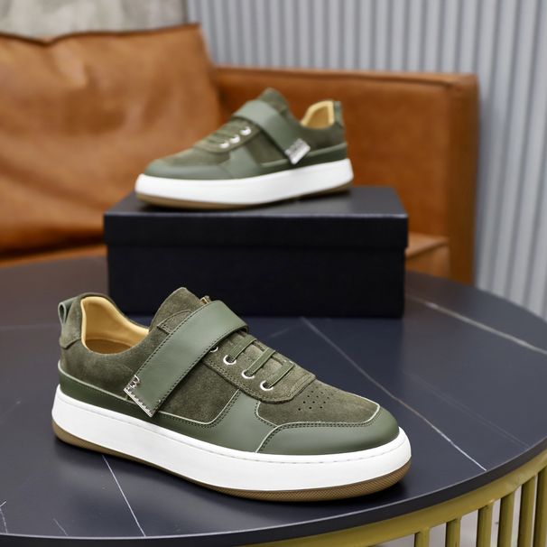 European High-End Trendy Versatile Fashion Men's Shoes Genuine Leather Patchwork Breathable Low-Top Comfortable Casual_vogvips.com
