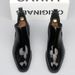 European Warm Series New Men's Youth Trendy Patent Leather Mid-top Outdoor Cowboy Boots Work Shoes For Men_vogvips.com