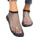 Summer New Oversized Round Toe With Diamond Studded Short Boots, Flat Bottomed Hollow Sandals For Women_vogvips.com
