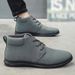 European Warm Series Martin 2025 New Autumn High Top Work British Boots Leather Men's Trendy Mid-top Shoes_vogvips.com