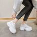 Small White Shoes Women S Sneakers Net Red Daddy Spring New Breathable Casual All Match Thick Bottom Inner Increase_vogvips.com