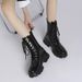 Yang Mi Same Style Shoes Martin Women 2025 Autumn Winter Trendy Back Zipper Thick Sole Height Increasing Short Workwear_vogvips.com