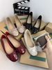 Roman Holiday Hepburn Style Ballet Slipper Withdraw Your Big Sale Tail Goods Bows Oversized Shoes Square Toe Flats_vogvips.com
