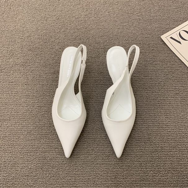 Design Sense Niche Women S Spring New Pointed After Empty Bao Head Sandals Femininity High Heel Shoes_vogvips.com