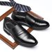 Suitable For All Seasons Height Increasing Casual Black Formal Leather Low Heel Men's Cowhide Pointed Business Shoes_vogvips.com