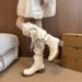 Wasteland Style Tassel Knight For Women 2025 Autumn Winter New Thick Heel Over-the-Knee Long Fashion Boots_vogvips.com