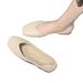 Square-toed Mirolo Loafers 2025 Spring/Summer New Style Flat Soft Sole Non-slip Shallow Mouth Casual Shoes For Pregnant_vogvips.com