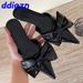 Women's Flat Beach 2024 Fashion Butterfly Knot Women's Apartments With Shoes Slippers Mules_vogvips.com