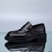 Spring New British Genuine Casual Versatile Business Leather Round Toe Trendy Thick Sole Heightened Men's Shoes_vogvips.com