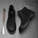 European Warm Series Men's Winter Leather British Style Short Trendy High-top Martin Fashion Boots_vogvips.com