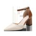 Women's Color-Block Fashion Sandals 2026 New Spring And Autumn Versatile Mid-Heel Chunky Heel Pointed Toe Hollow High_vogvips.com