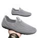 Euro Step Breathable Hollow 2025 Slip-On Lightweight Casual Mesh Men's Trendy Shoes Driving Loafers_vogvips.com