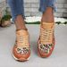 Hot Sale Women's Sneaker 2023 Autumn Winter Ladies Comfort Soft Sneakers Lace-up Leopord Flats Outdoor Women Shoes_vogvips.com