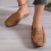 2025 Spring New Large Baotou Casual Single Shoes For Women, Flat Simple One Step Soft Bottom Bean Slippers_vogvips.com
