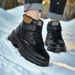 Boys' Shoes New Fleece-Lined Thickened Warm Children's Waterproof Martin For Older Kids Non-Slip Casual Cotton Boots_vogvips.com