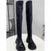 Over-the-Knee For Women 2025 New Thick-Soled Riding Autumn Winter Fleece-Lined Stretch Slim Long Boots_vogvips.com