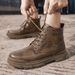 New Leather Spring Men's Shoes High-top Men's Heightening Tooling Martin Boots_vogvips.com