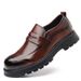 New Releases In December Casual Style Slip-On Loafers Men's Genuine Leather Business Thick-Soled Shoes Dropshipping Moccasins_vogvips.com