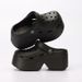 Women's Summer Hole Shoes Online Celebrity Fashion Outdoor Wear Thick Sole Heightening Home High End Non Slip Sandals_vogvips.com