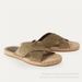 2026 Summer New Outdoor Casual Leather Cross Cool Slippers Men Round Toe Slip On Straw Weaving Sole Beach Comfort Mules_vogvips.com