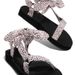 2023 Summer New European American Style Beach Shoes With Velcro And Bow, Large Size Women's Flat Shoes, Export Sandals_vogvips.com