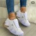 Low top sports shoes women new autumn casual thick soled serrated daddy shoes single shoes_vogvips.com