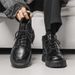 New Leather Spring Men's Shoes High-top Men's Heightening Tooling Martin Boots_vogvips.com