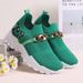 Spring New Lightweight Mesh Height-increasing Sneakers, Fashionable Trendy Women's Shoes, Non-slip Breathable Casual_vogvips.com