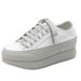 Thick Soled Small White Shoes Women's New Spring And Autumn High Rise Sponge Cake Spanish Style Satin Shoes, Niche_vogvips.com