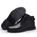 First Layer Cotton Tooling Boots High Top Leather Shoes Leather Splicing Lace Up_vogvips.com