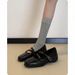 First Encounter Soft-Soled Ballet Shoes For Women, Perfect With Skirts, Beautiful Vintage Thick-Soled Mary Jane Shoes,_vogvips.com