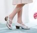 High Square Single Thick Heels, Women's Embroidered Cloth Mary Jane Dance Shoes, Ladies Shoes_vogvips.com