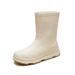 Voyage Voyage 2025 New Foreign Trade Japanese And Korean Style Fleece-Lined Mid-Calf Fashionable Thick-Soled Wear-Resistant Non-Slip_vogvips.com