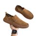 Casual Men's Shoe Set, Suede Leather Flat Bottomed Trendy Board Shoes, Breathable Loafers, 8133_vogvips.com