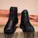 European Warm Series 2025 New Spring Side Zipper Black Martin British Style Motorcycle Leather Boots High Top Workwear Men's Shoes_vogvips.com