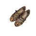 Cowhide Version Leopard Print One Strap Flat Mary Jane Shoes For Women Grandma Shoes Ballet Shoes For Women_vogvips.com