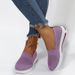 New Plus Size Round Toe Hollow Flat Heel Women's Lazy Shoes_vogvips.com