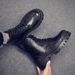 Leather Martin Boots Men's High-top Wind Mid-help Tooling Locomotive Soft Leather Velvet Men's Shoes_vogvips.com