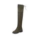 Over-the-Knee Long For Women, Stretch Slimming Plus Size Suede Women's Boots, Sizes 40-46, Back Lace-Up Riding Boots Z8_vogvips.com