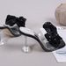 High Heel Half-drag Sandals Women's Summer Outer Slippers New Stiletto Bow Women's Temperament High Heels_vogvips.com