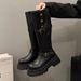 Over-the-Knee High For Women 2025 Autumn Winter New Thick-Soled Height-Increasing Martin Versatile Riding Boots_vogvips.com