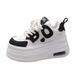 2024 Autumn New Versatile Casual Sneakers Lightweight Sports High-End Small Size Thick-Soled Height-Increasing White_vogvips.com
