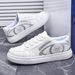 Big size fashion all-match small white shoes leather women's shoes board shoes sneakers_vogvips.com