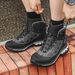 Warm And Comfortable Outdoor Leisure Hiking Boots Lace-up Thick-soled Heightening Men's Boots_vogvips.com