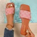 2026 New Square Toe Embroidered High Heeled Slippers For Women With Exposed Toes Slim Heels Fashion Shoes Sandals_vogvips.com