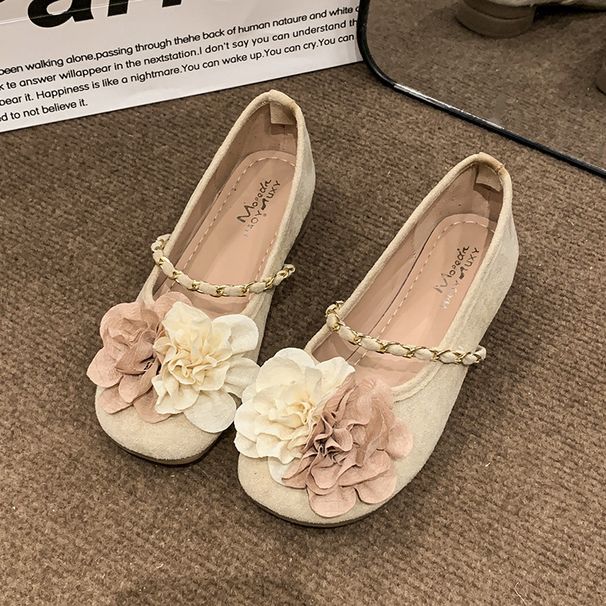 French Mary Jane Shoes Single Shoes Women's Spring High-end Flat Shoes Temperament Evening Shoes Commuter Casual Shoes_vogvips.com